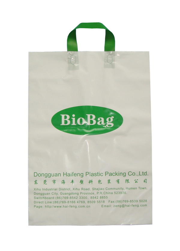 Loop Handle Bag (HF-502) , Plastic Shopping Bag, Printed Polybag with High Quality