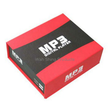 China manufacture red rigid packaging box