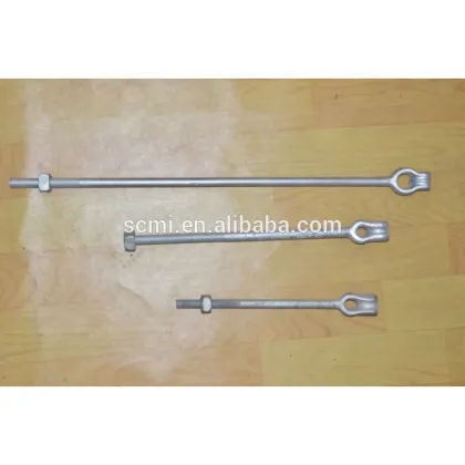 OEM/ODM Galvanized Steel triple eye thimble eye rod