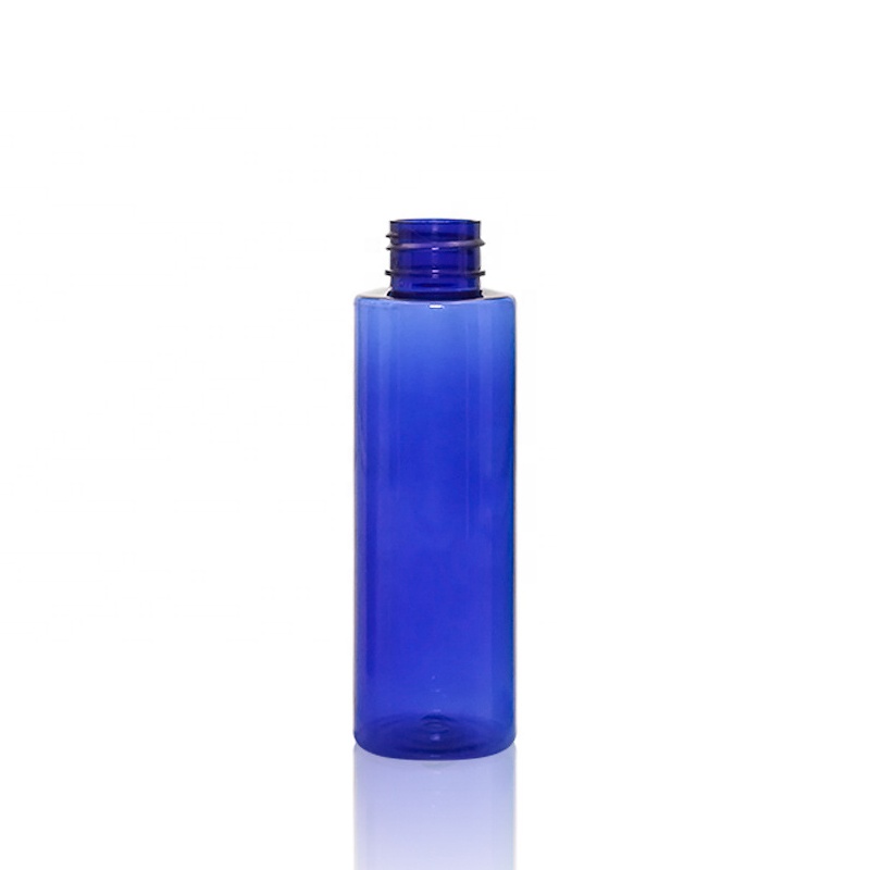 Verpackung Mausspray leere blaue Farbsprühflasche