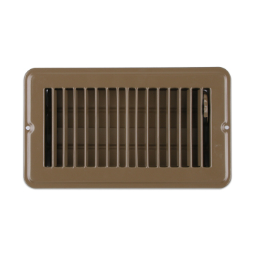 4x8 Stalen vloerluchtregister: luchtdiffuser, grill en ventilatieoplossing