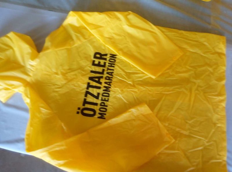 yellow pvc raincoat