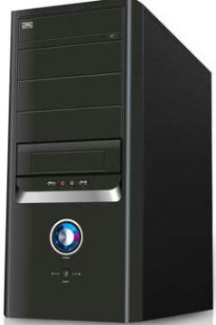 Atx Tower Computer Pc Cases With Intel Tac2.0 Side Panel , Steel Plate Baked Black Process
