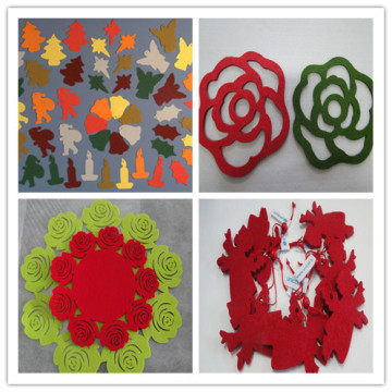 Decorative wool felt handcrafts