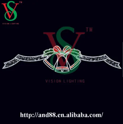 LED Christmas Motif Cross Street Light with Fancy Motif Light Decoration Street Motif Light