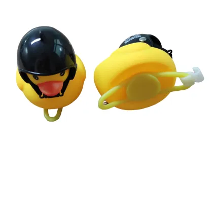 Yellow Duck Bell and Cycling Light for Kids' Bicycles