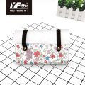 Custom See you everday PU leather handbag cosmetic bag pencil case & bag multifunctional bag