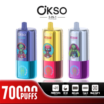 OKSO 3in1 70K Vape sekali pakai