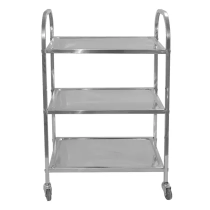 Stainless Steel Three Layer Hotpot Trolley