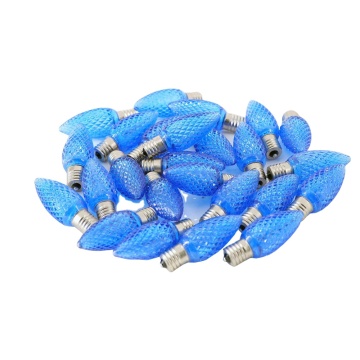25 Packblau C9 LED -Ersatzlampen für Weihnachtslichter im Freien