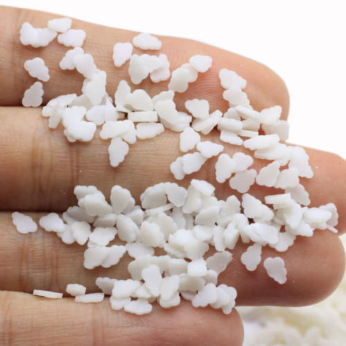 5mm White Blue Pink Cloud Polymer Soft Clay Sprinkles for Crafts DIY Making Nail Art Slices Slime Filler Accessories