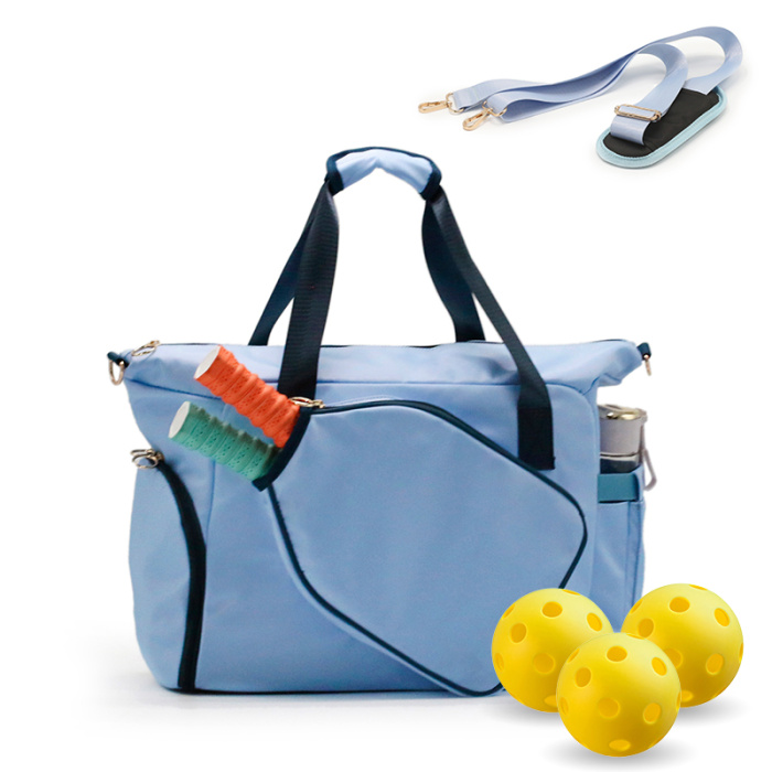 Women's nylon sports tote bag for pickleball