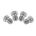 Stainless steel silver fuel injector plug set