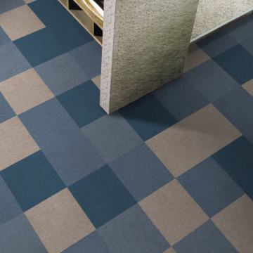 Eco-Friendly Soundproof PVC Backed Carpet Tiles for Bedrooms and Living Rooms