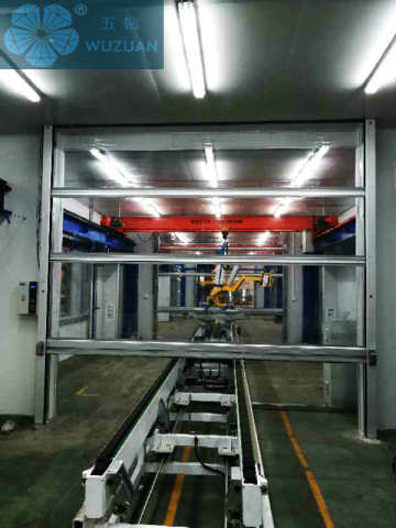 Customized fast rolling shutter door