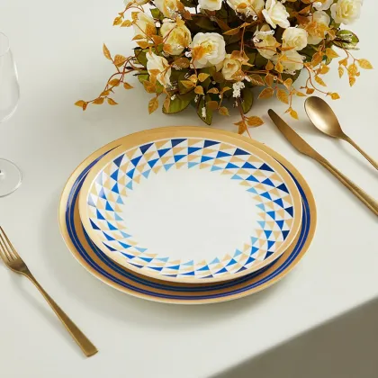 Wholesale Luxury Wedding Dinner Plates - Bone China Ceramic Tableware for Restaurants and Events