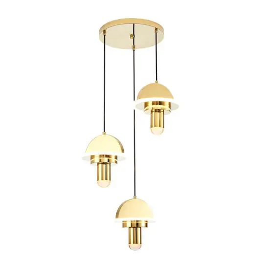 INSHINE Brass Bulb Cluster Pendant Light