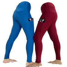 Nuevos pantalones ecuestres de 2 colores Silicone Ladies