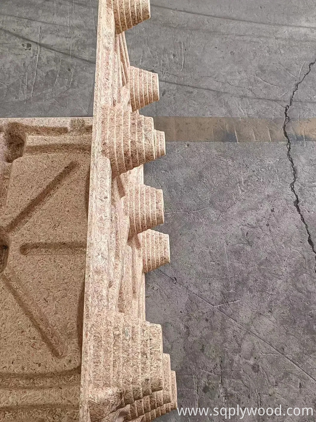 Nestable 80% Space Saving Compressed Wood Chip Pallets