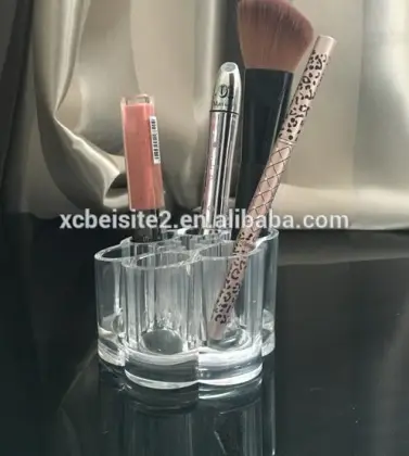 cy270 Plum Flower Clear Acrylic Makeup Organizer Insert Makeup Box Lipstick Brush Storage Box Cases