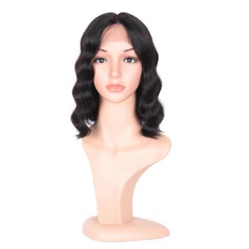 100% NATURAL VIRGIN REMY HUMAN HAIR WAVY PART LACE WIG