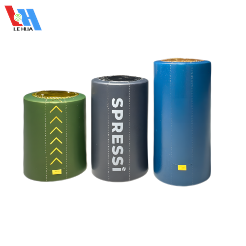 Vertical Gold Silver PVC Perforated Shrink Capsules