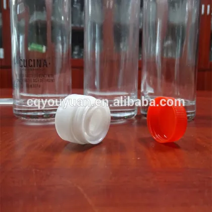 Machine Made Clear Glass Spice Bottle For Chili Sauce