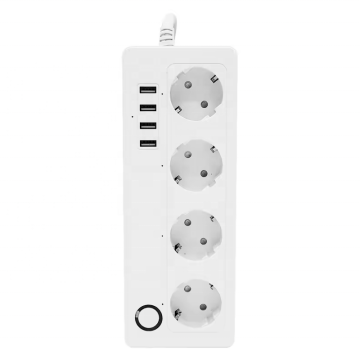 Trending EU Power Strip: Smart Tuya WiFi Socket with USB, Works with Alexa and Google