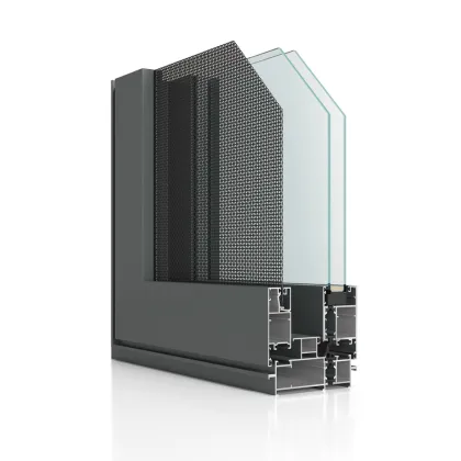 KHL88A Series Fly Screen Integrated Aluminum Swing Doors