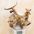 Free shipping Bathroom Bath Tub Wall Mounted Hand Held Antique Brass Shower Head Kit Shower Faucet Sets YT-5328-A