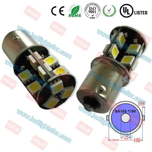 Free Error Canbus Led Lamp BA15S SMD5050 360Degree Ligthing 1156 P21W Auto Canbus Led Light