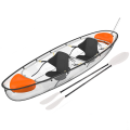 Barco de plástico transparente de aspiración para PC para navegar