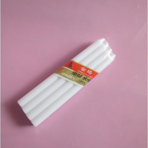 Pure white wax taper stick candle velas bougies