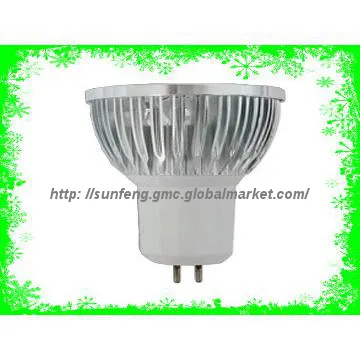 MR16 3500k led bulb 3w dimmable CE