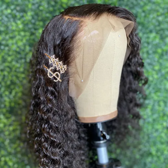 Raw Brazilian Virgin Hair Hd Full Lace Frontal Deep Wave Bob Wig Wholesale Swiss Transparent Lace Front Human Hair Wig Vendor