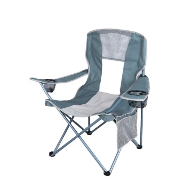 Durable Aluminium-alloy Folding Camping Chair with Double Cup Pockets