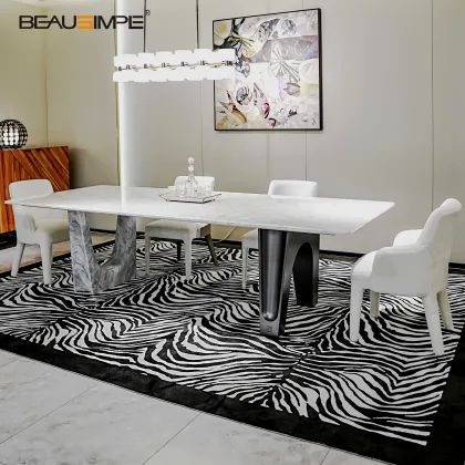 Luxury Fendi Design Italian Marble Dining Table