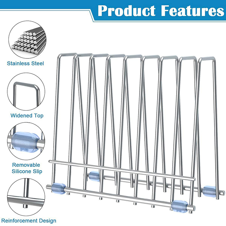 Stainless Steel Stand Draining Rack features