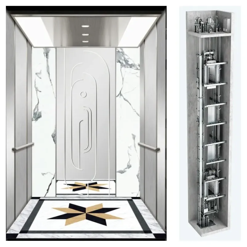 Low to Mid-Rise Passenger Elevator with/Without Small Machine Room