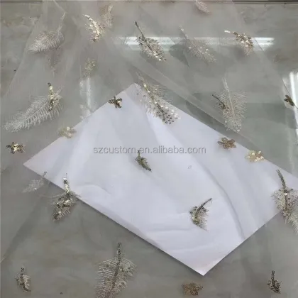 Competitive Price Sequin Velvet Lace Fabric for Wedding Party