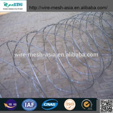 low price high tensile concertina razor barbed wire philippines for sale(China factory) concertina razor barbed wire