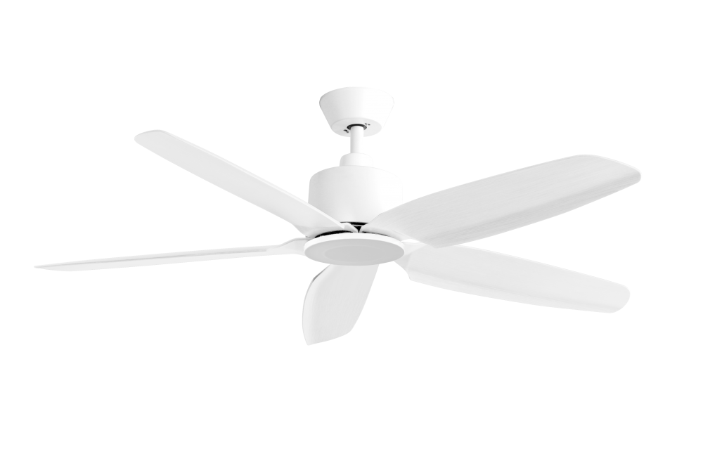 52 inch white 5 blade ceiling fan