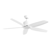 52 inch white 5 blade ceiling fan