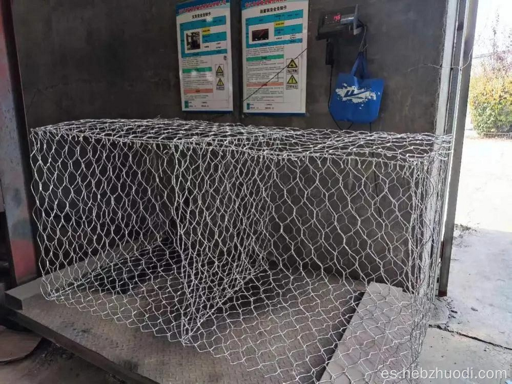 Malla gabion, malla hexagonal, malvada galvanizada de gabion