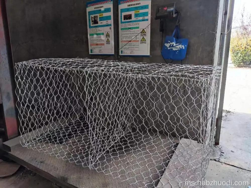 Gabion mesh, mesh heksagon, galvanized gabion mesh