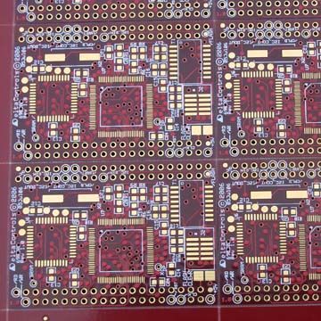 Double-sided PCB with Lead-free HAL Finish and 30 Degrees V-cut Angle