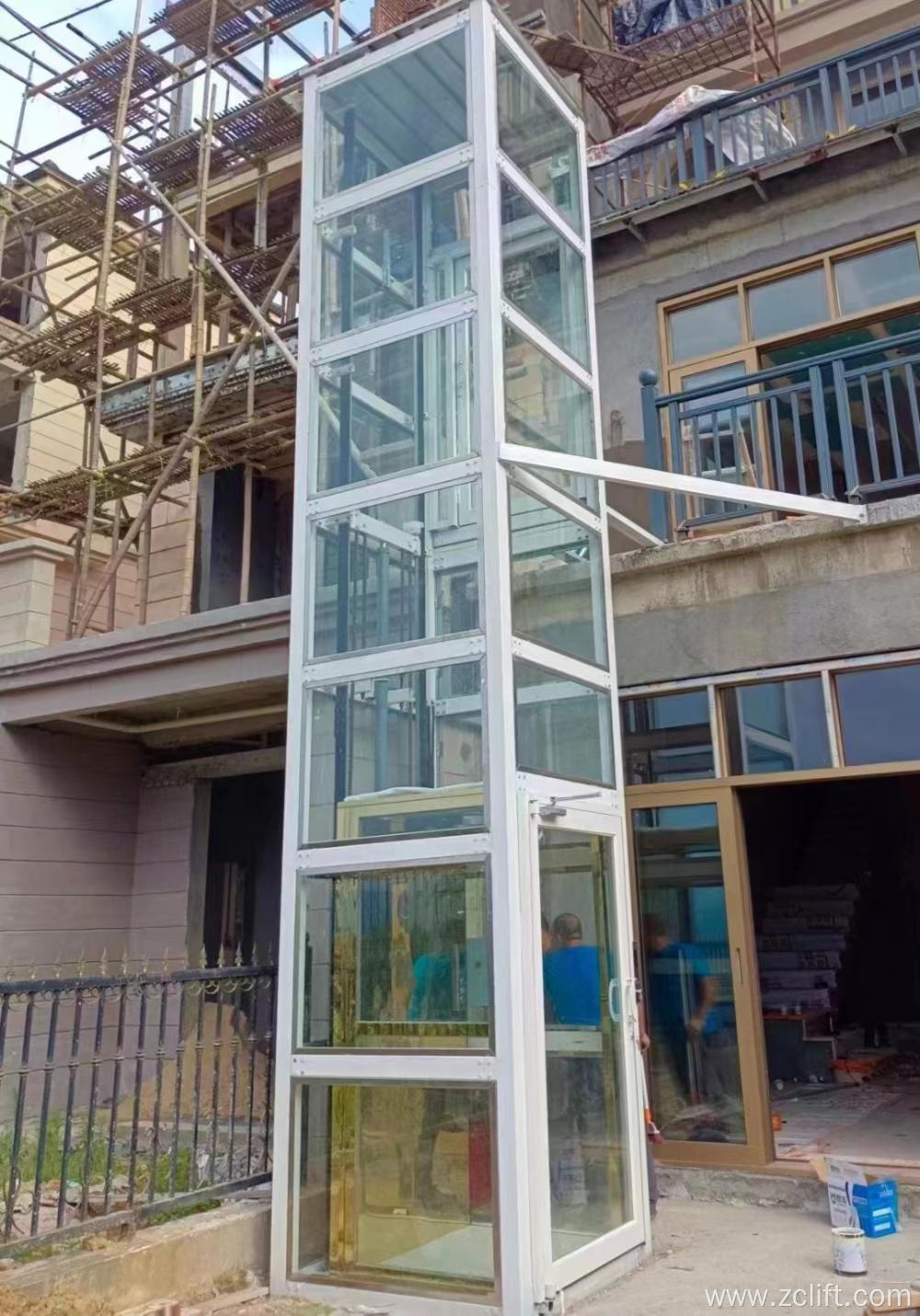 Outdoor Home Elevator Villa Passenger Lift