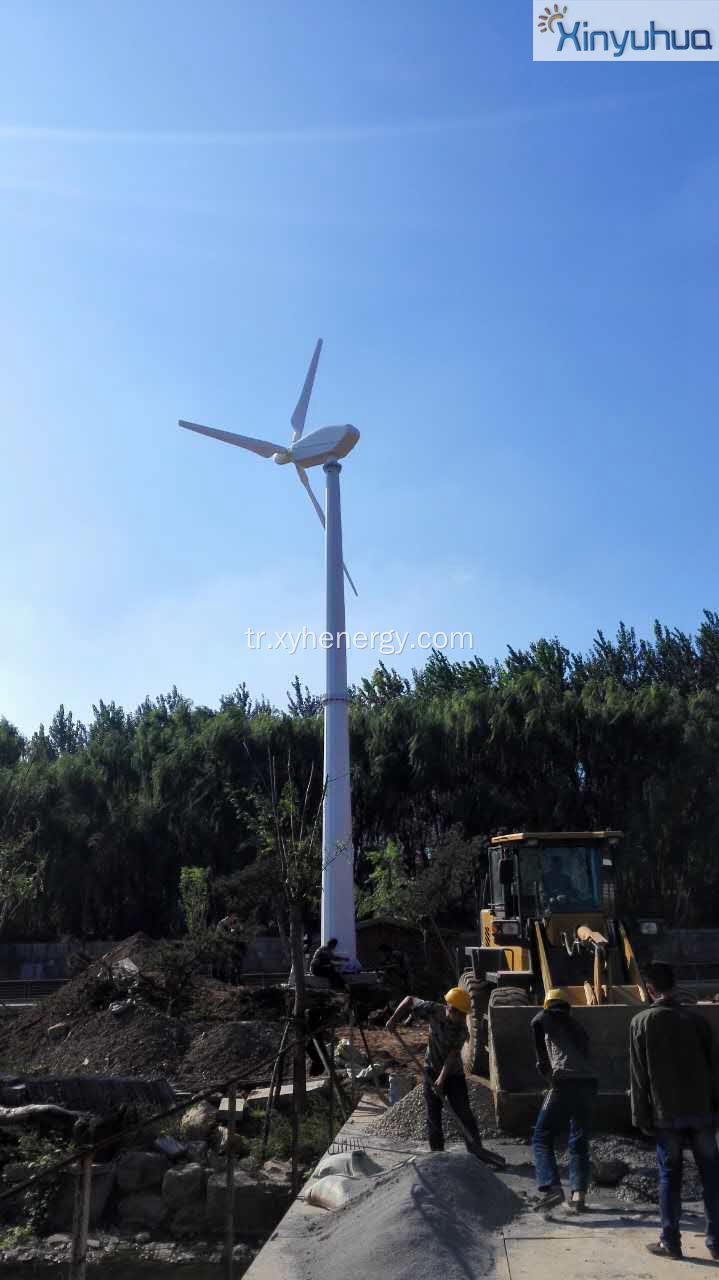 ızgara sisteminde rüzgar Generartor Turbiner 50kw