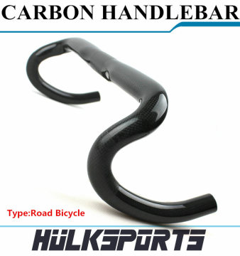 Chinese Cheap Carbon Handlebar Glossy Matte Surface 3K UD Carbon Bicycle Road Handlebar Carbon Bicycle Parts