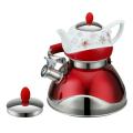 Double Houehold Elegant Red Whistling Kettle